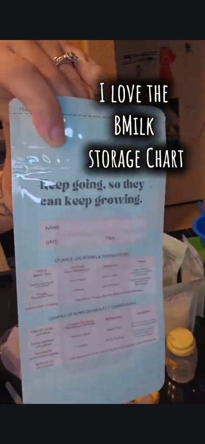 Customer photo review of Breast Milk Storage Bags