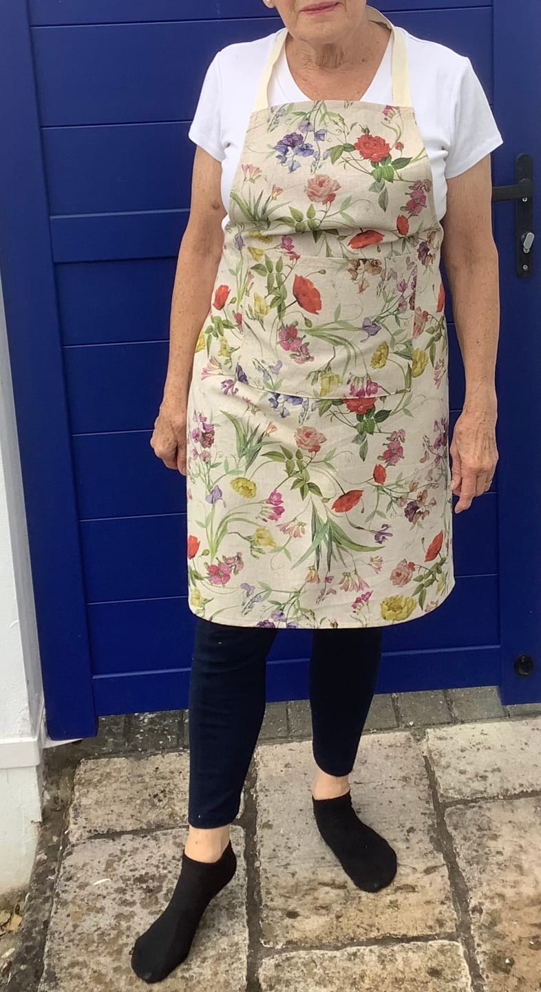 Customer photo review of Classic Floral Digital Linen Look Polycotton Fabric