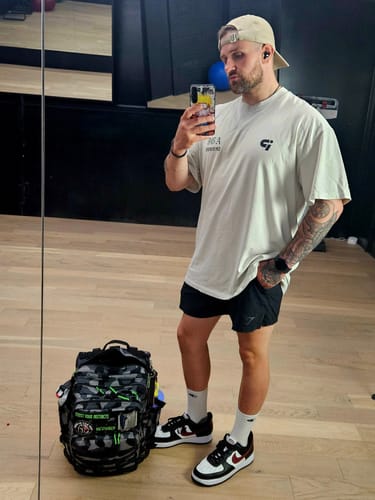 Customer photo review of Lost Files 'OG' Oversized Faded T-Shirt