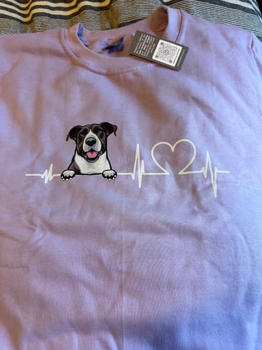 Customer photo review of HEARTBEAT CREWNECK (Unisex)