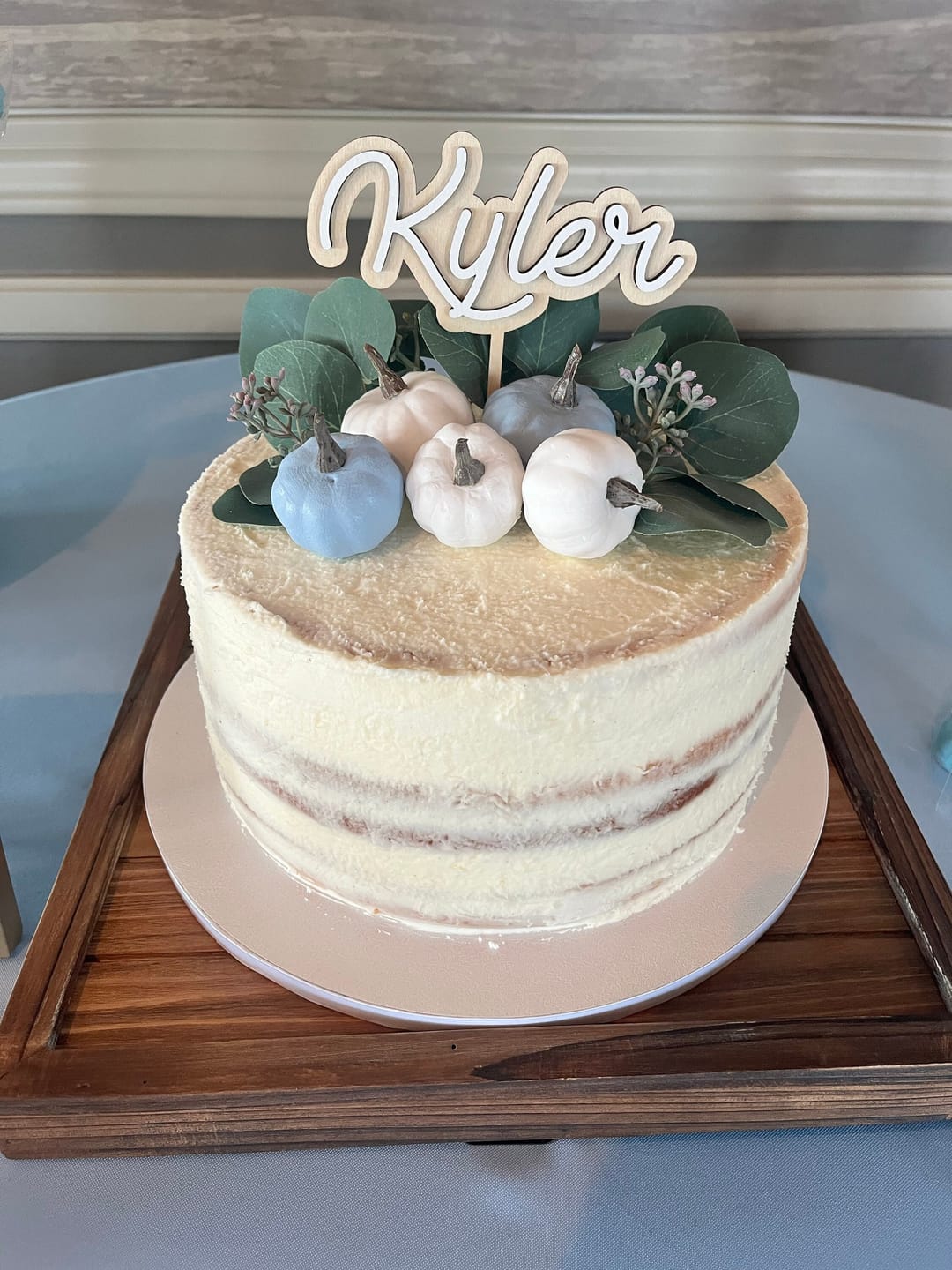 Customer photo review of Name Cake Topper
