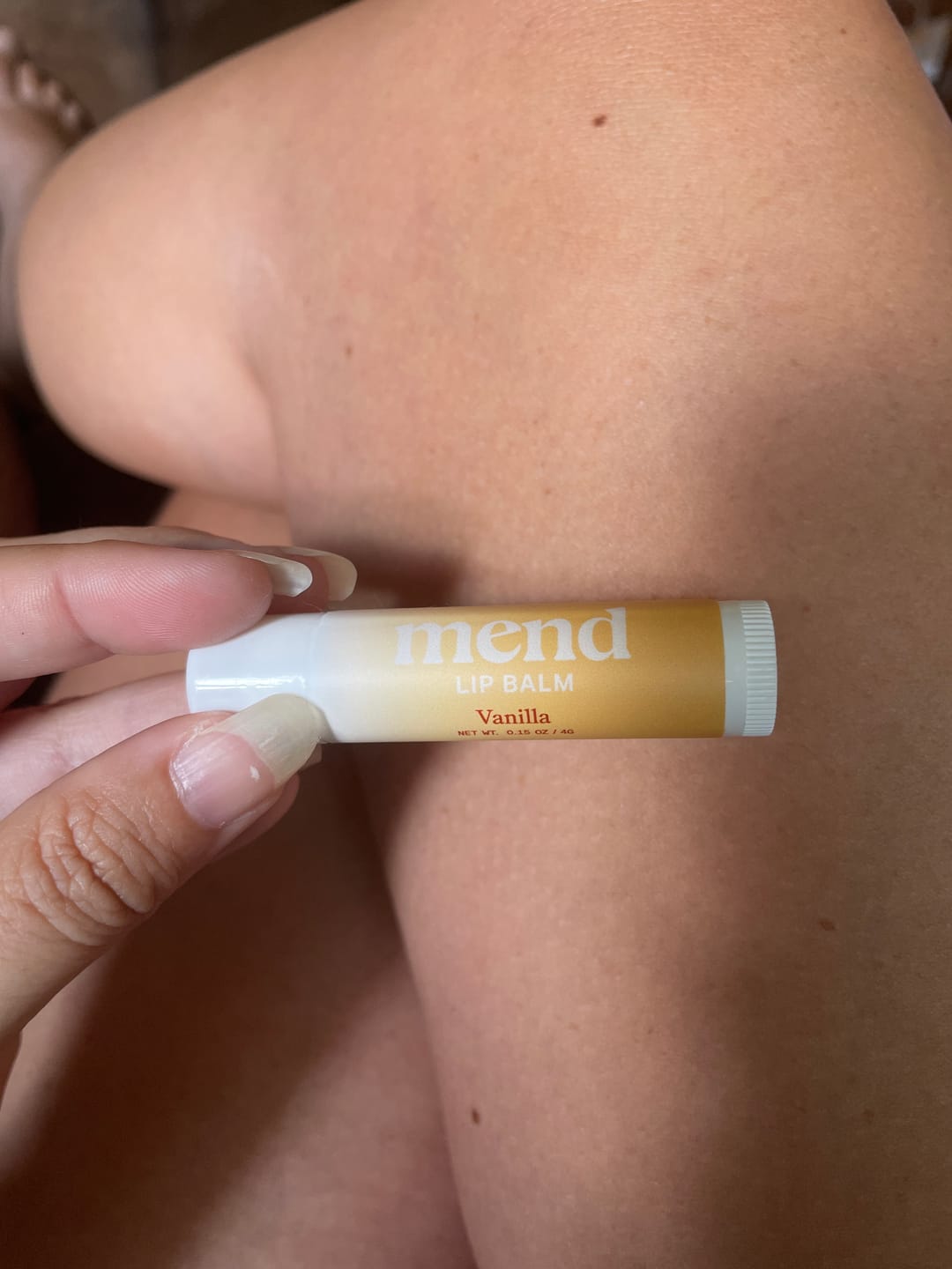 Customer photo review of Vanilla Lip Balm