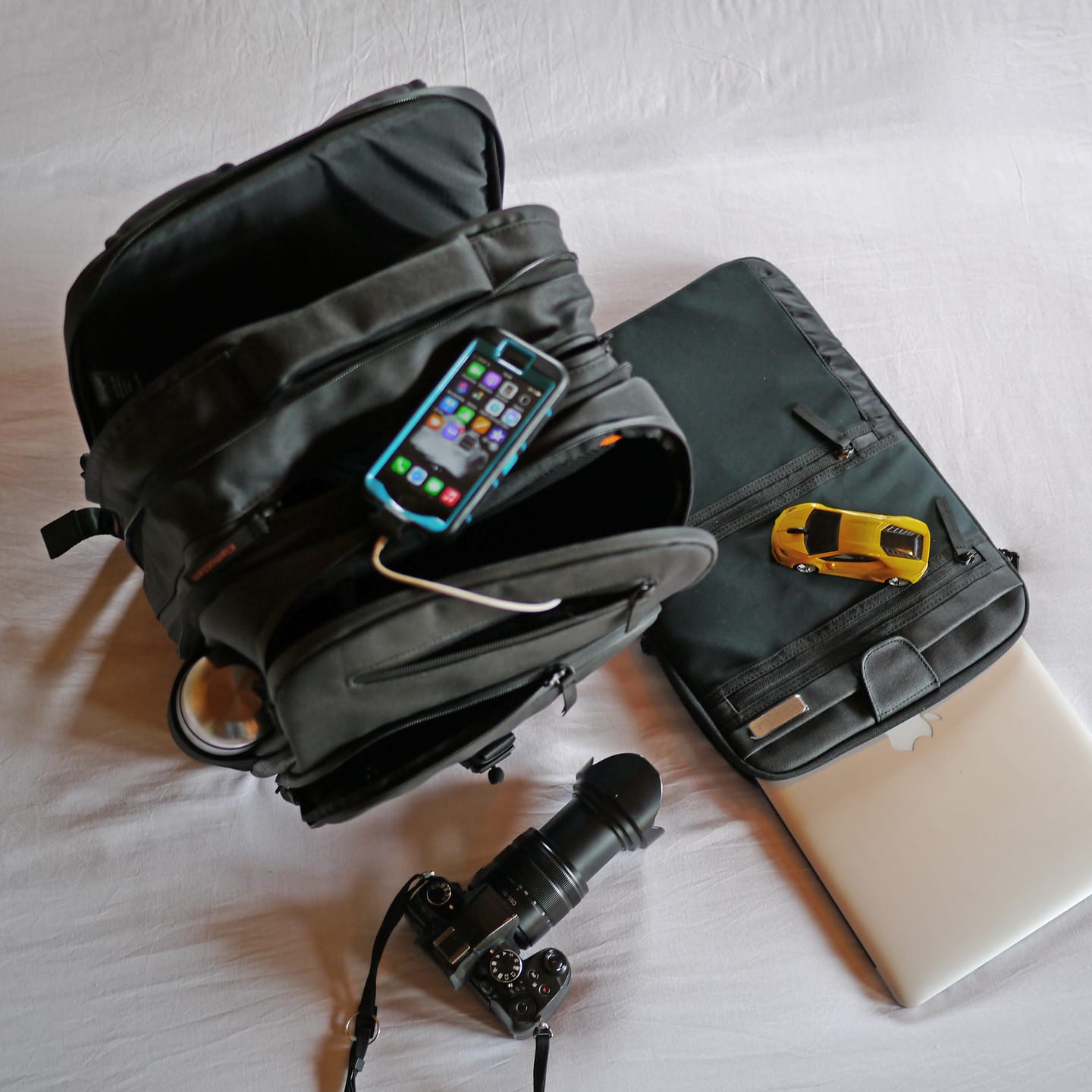Customer photo review of Backpack – optional with laptop compartment (Tech-Sleeve)
