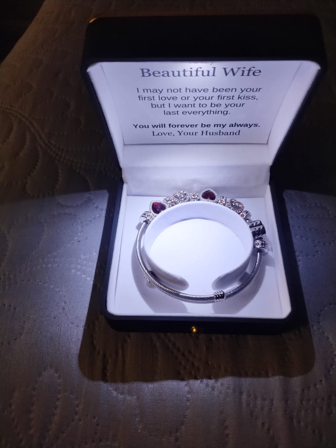 Customer photo review of To My Wife - Forever Love Bracelet