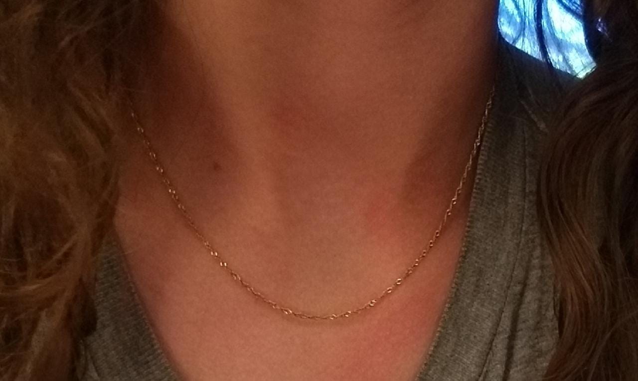 Customer photo review of Dainty Rope Chain