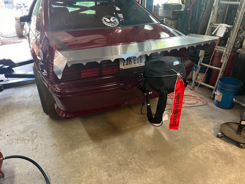 Customer photo review of 1979-93 Mustang Fox Body Bolt On Parachute Mount 14-100