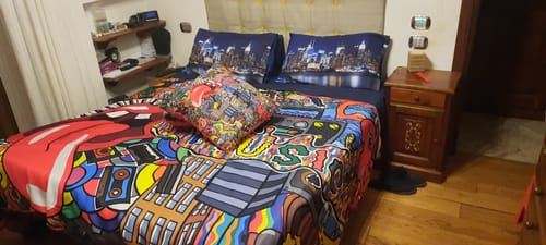 Customer photo review of Copriletto Estivo, Coperta Leggera, Lenzuola Copriletto Murales
