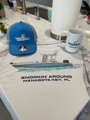 Customer photo review of Custom Digital Boat Artwork