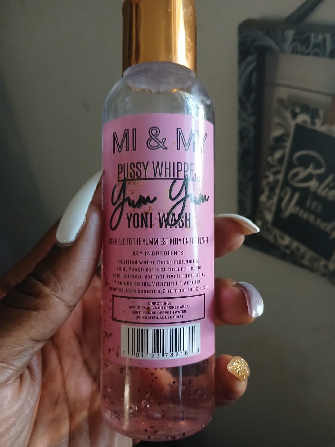 Customer photo review of P*ssy Whipped Yum Yum Yoni Wash
