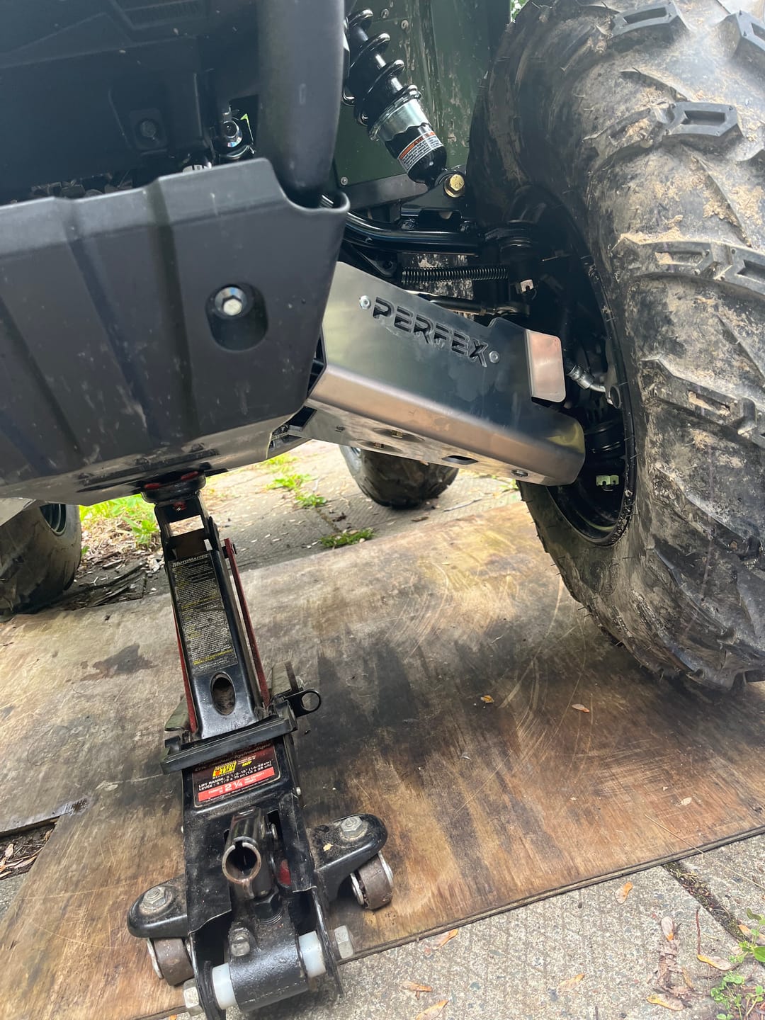 Customer photo review of Aluminum A-arm Guards for Yamaha Kodiak 450 (2018+)