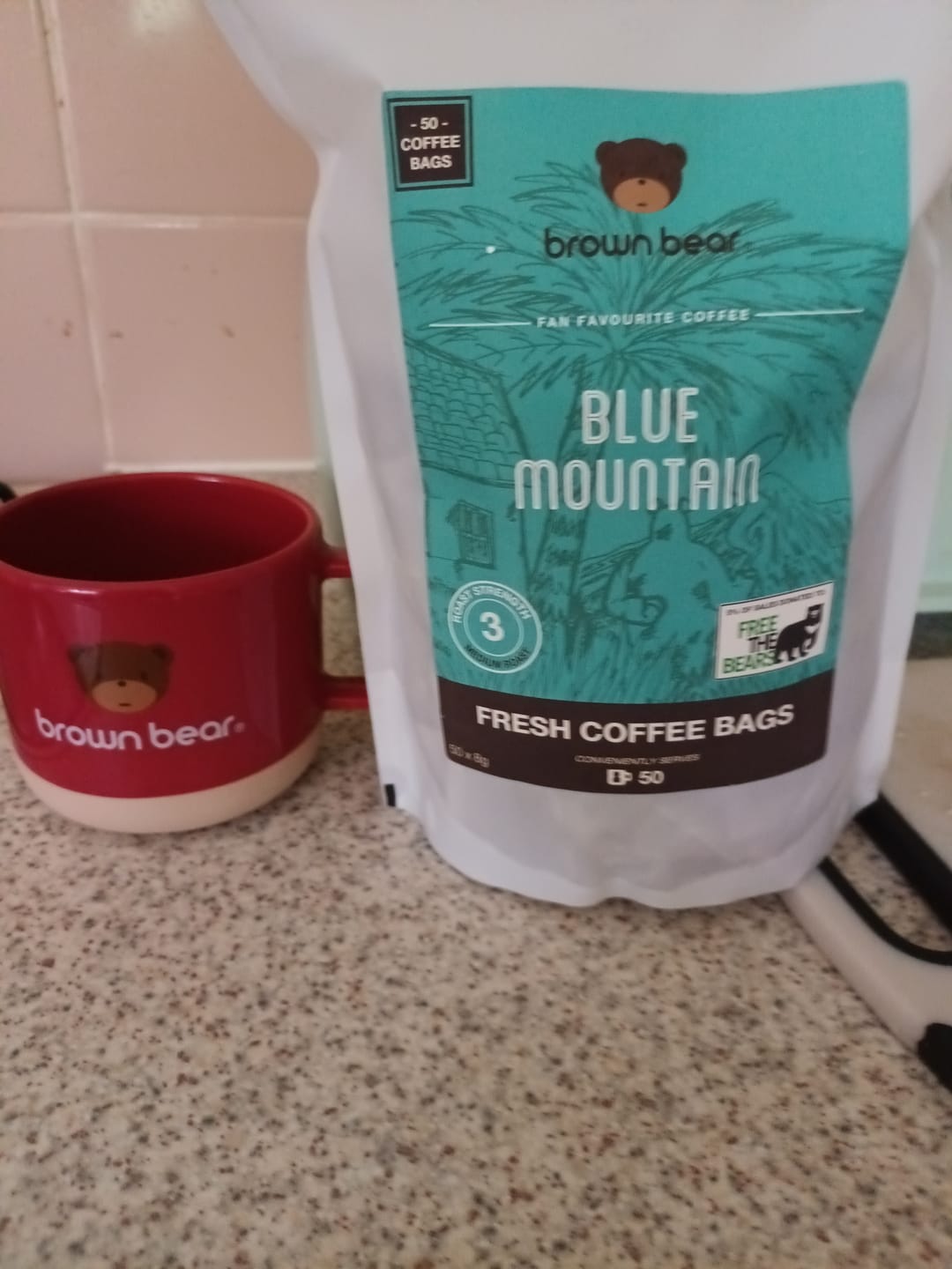 Customer photo review of Coffee Bags - Blue Mountain Medium Roast - Strength 3