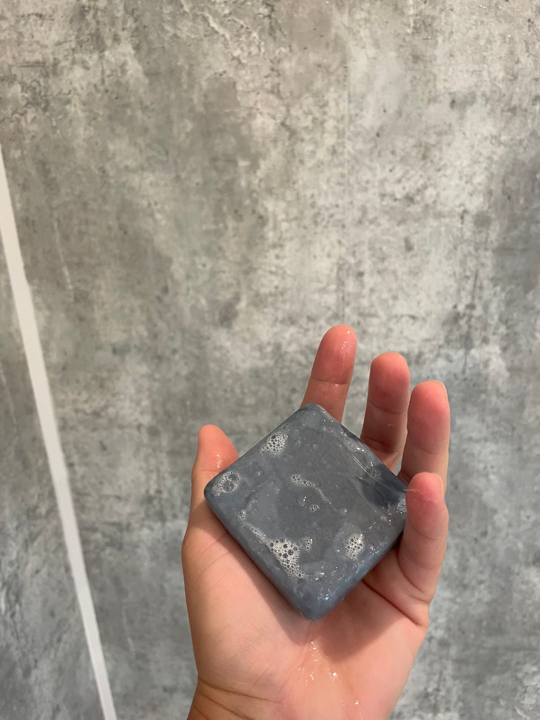 Customer photo review of Tallow & Charcoal Cleansing Soap