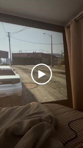Customer video review of MovieHub™ Ultra HD Projector + FREE Projector Screen