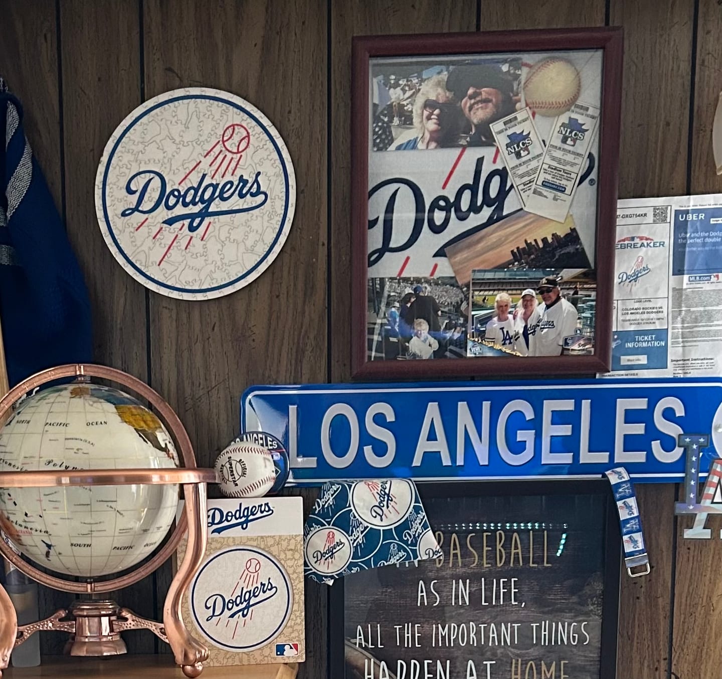 Customer photo review of Los Angeles Dodgers™ - Wooden Puzzle