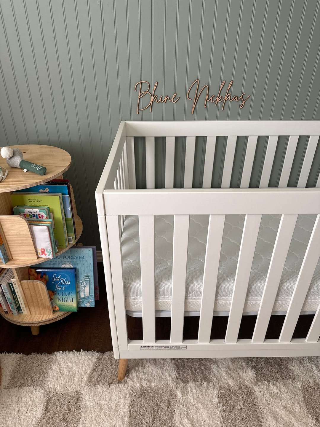 Customer photo review of Wood Name Sign