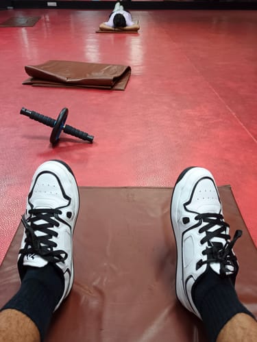 Customer photo review of HARVEY White black Men's casual sneaker