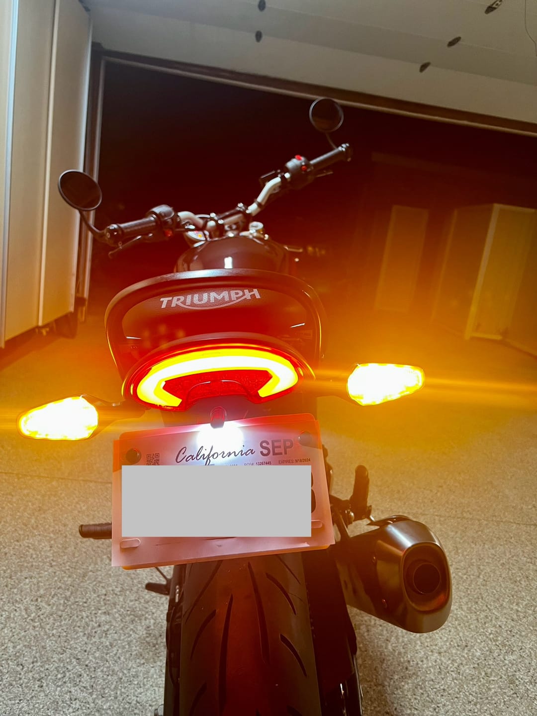 Customer photo review of Triumph Speed 400 & Scrambler 400 Plug & Play Tail Kit
