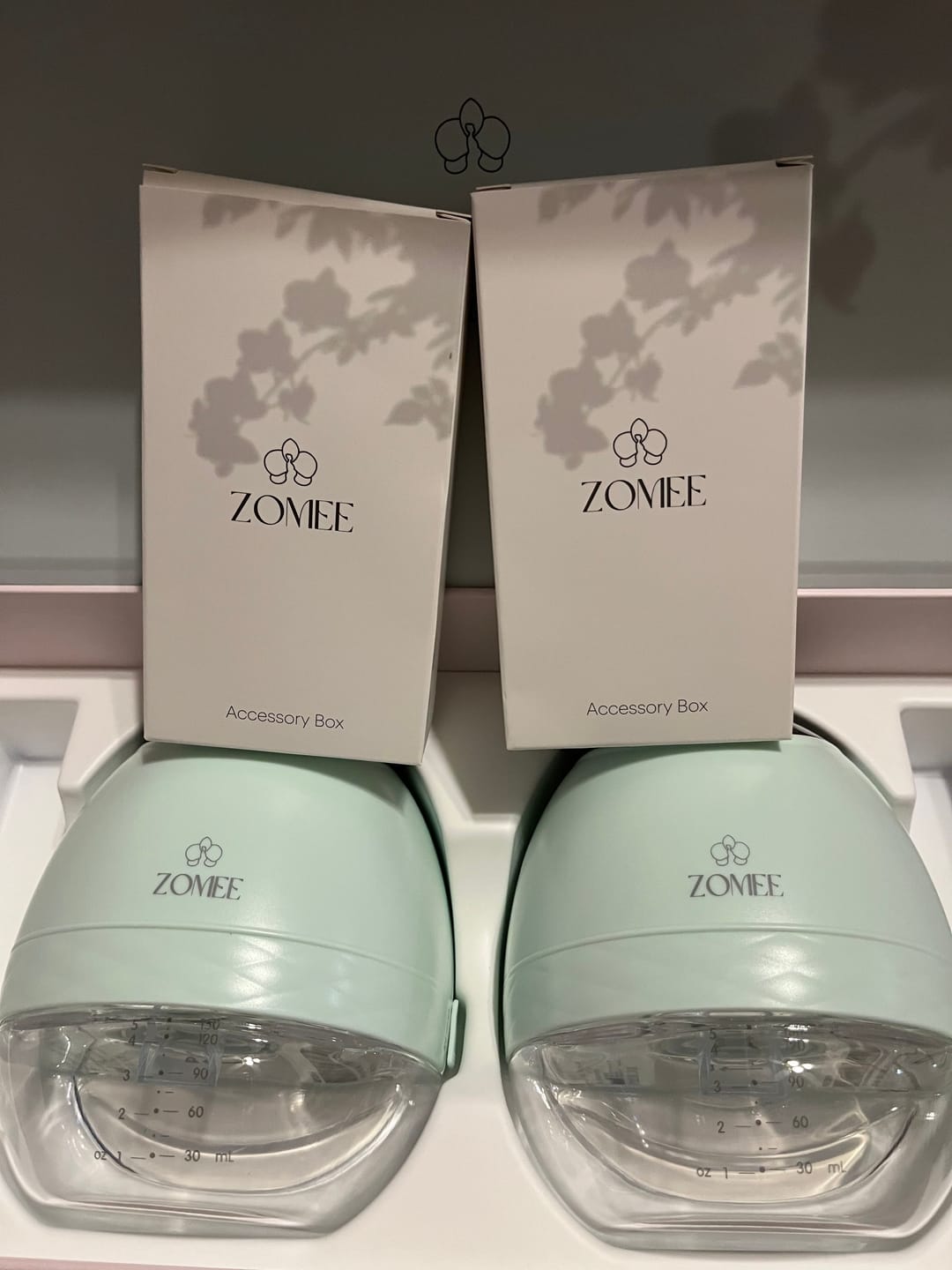 Customer photo review of Zomee Fit Wearable Hands Free Breast Pump