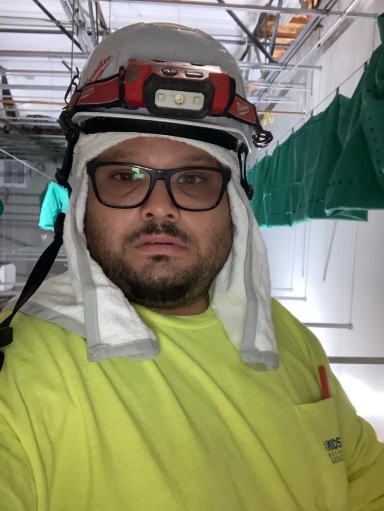 Customer photo review of Activshield® Cooling Headpiece- White/Grey