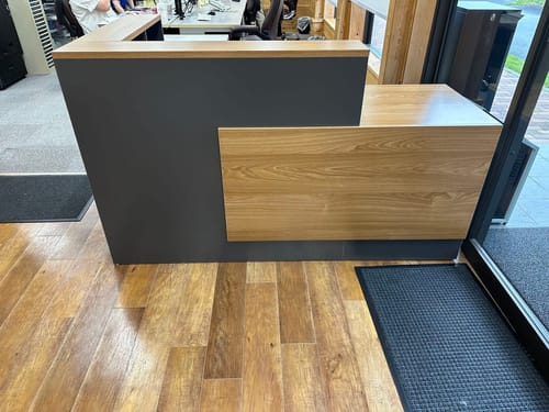 Customer photo review of Board Company Reception Front Desk(West Coast)