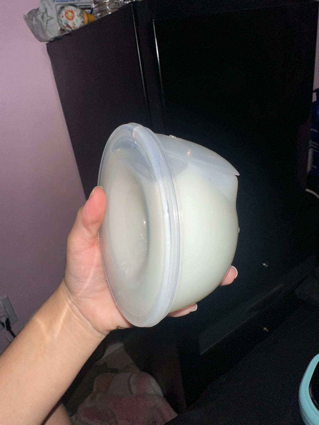 Customer photo review of Silicone Hands Free Collection Cups