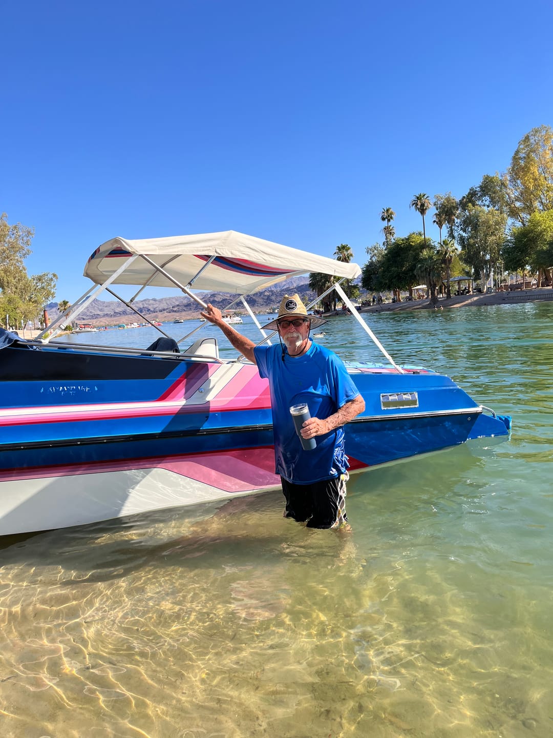Customer photo review of Large Blue Microfiber Applicator Pad