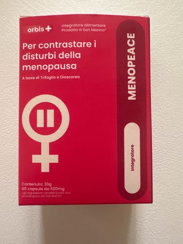 Customer photo review of MENOPEACE - Per i Disturbi della Menopausa (60 capsule)
