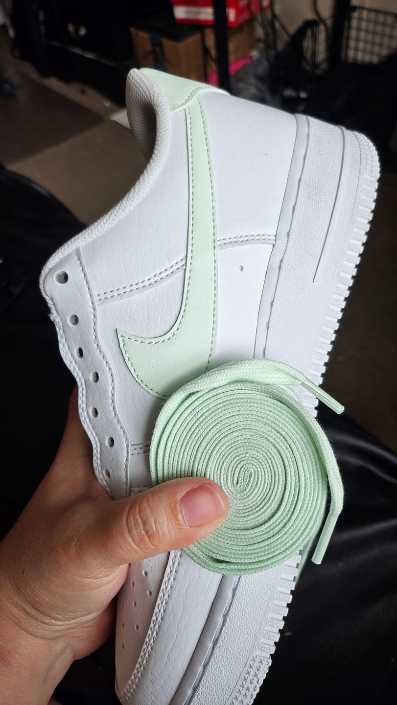 Customer photo review of Flat 100% Cotton Shoe Laces