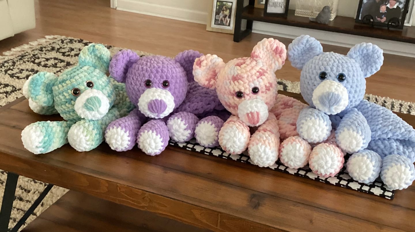 Customer photo review of Crochet Teddy Bear Pattern PDF Download