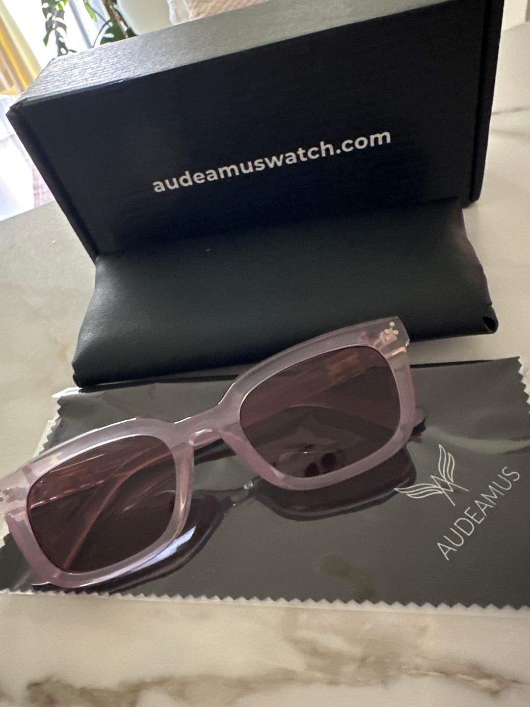 Customer photo review of Noel Rectangular Framed Sunglasses