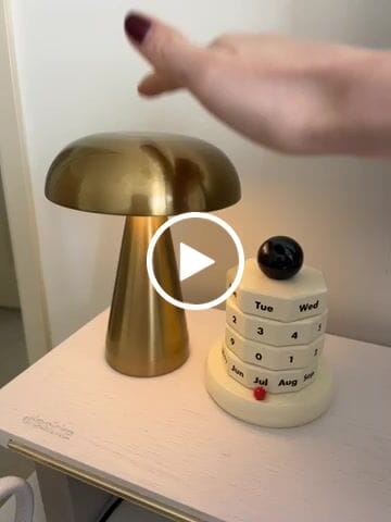 Customer video review of Portable Metal Touch Lamp | Brassy Gold