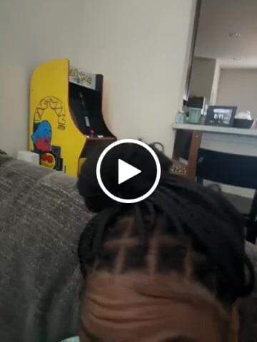 Customer video review of 36" Human Hair Boho Curls Swiss HD Lace Knotless Box Braided Wig Full Hand-tied - Human Baby Hair