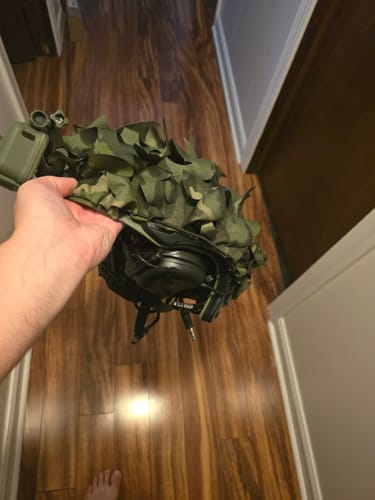 Customer photo review of Predator Ghillie™ Helmet Cover