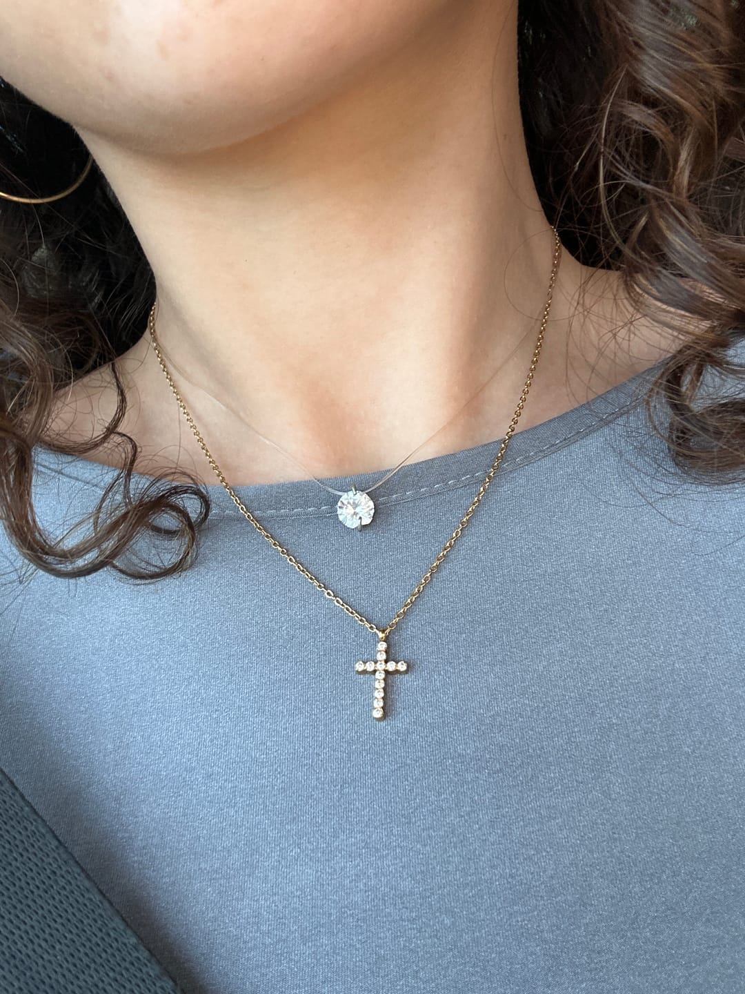 Customer photo review of Lantisor cu Cruciulita si pietricele