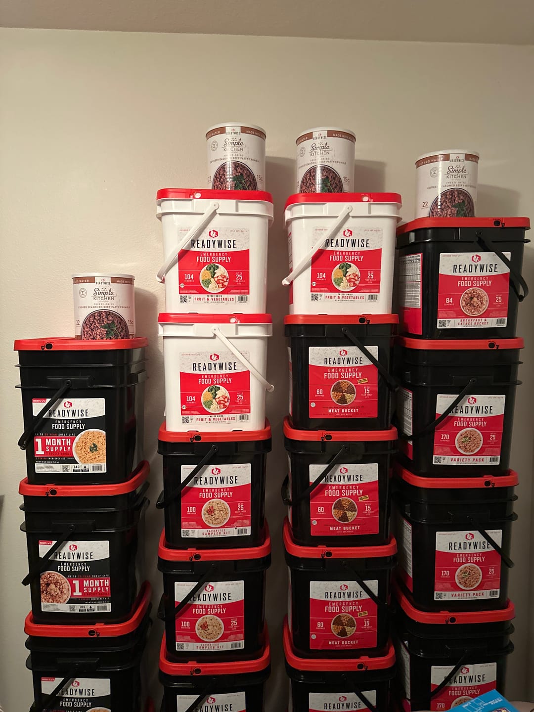 Customer photo review of Freeze-Dried Seasoned Beef Patty Crumbles - 22 Serving #10 Can