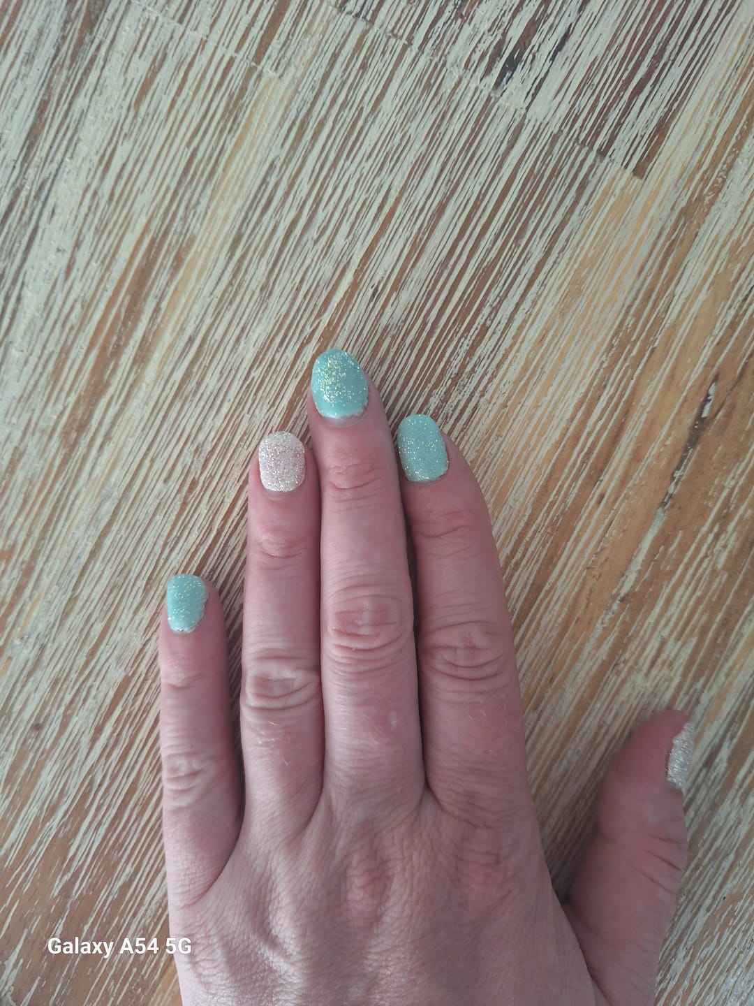 Customer photo review of Diamond White Dipping Powder
