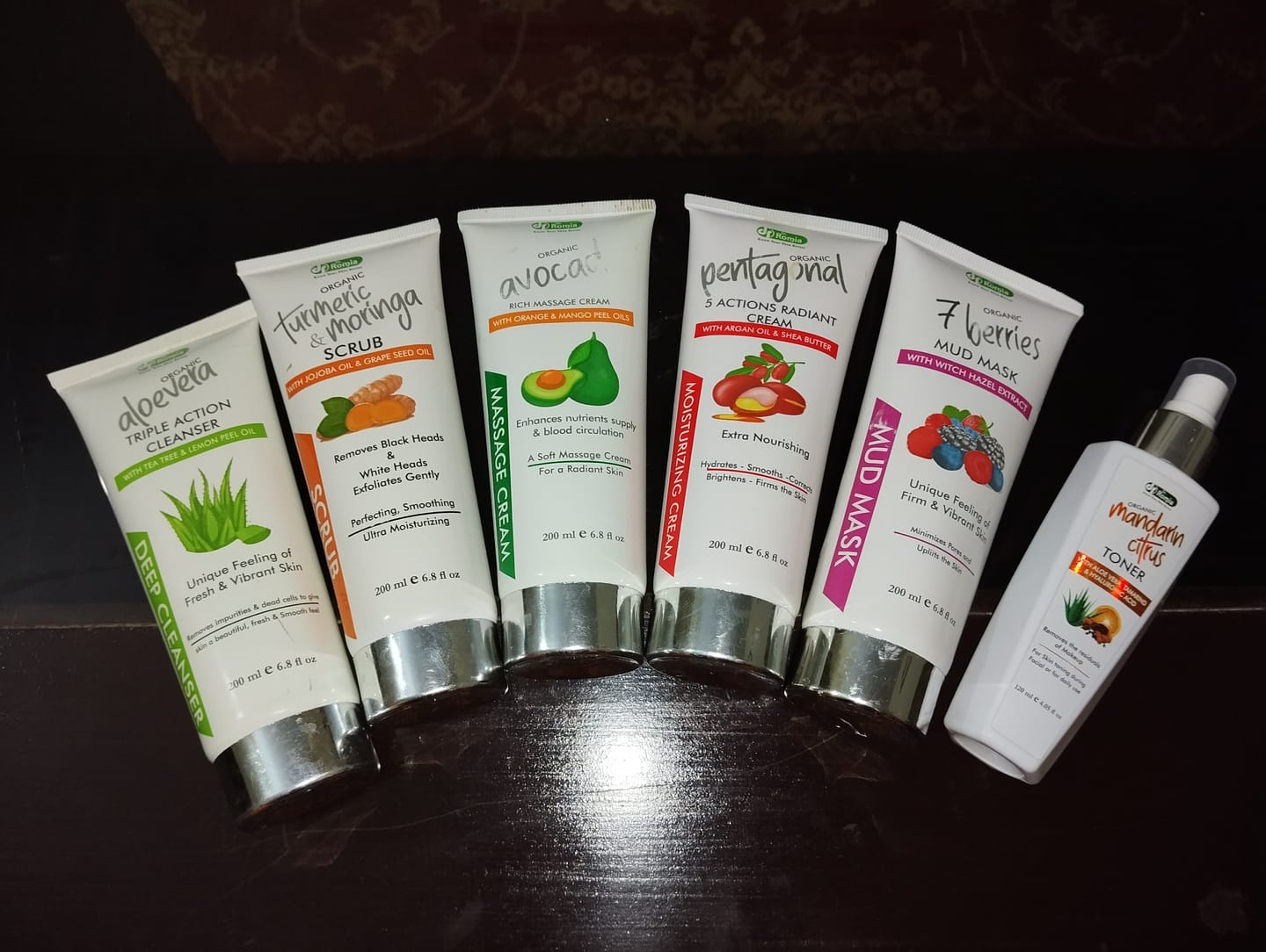 Customer photo review of organic whitening facial kit