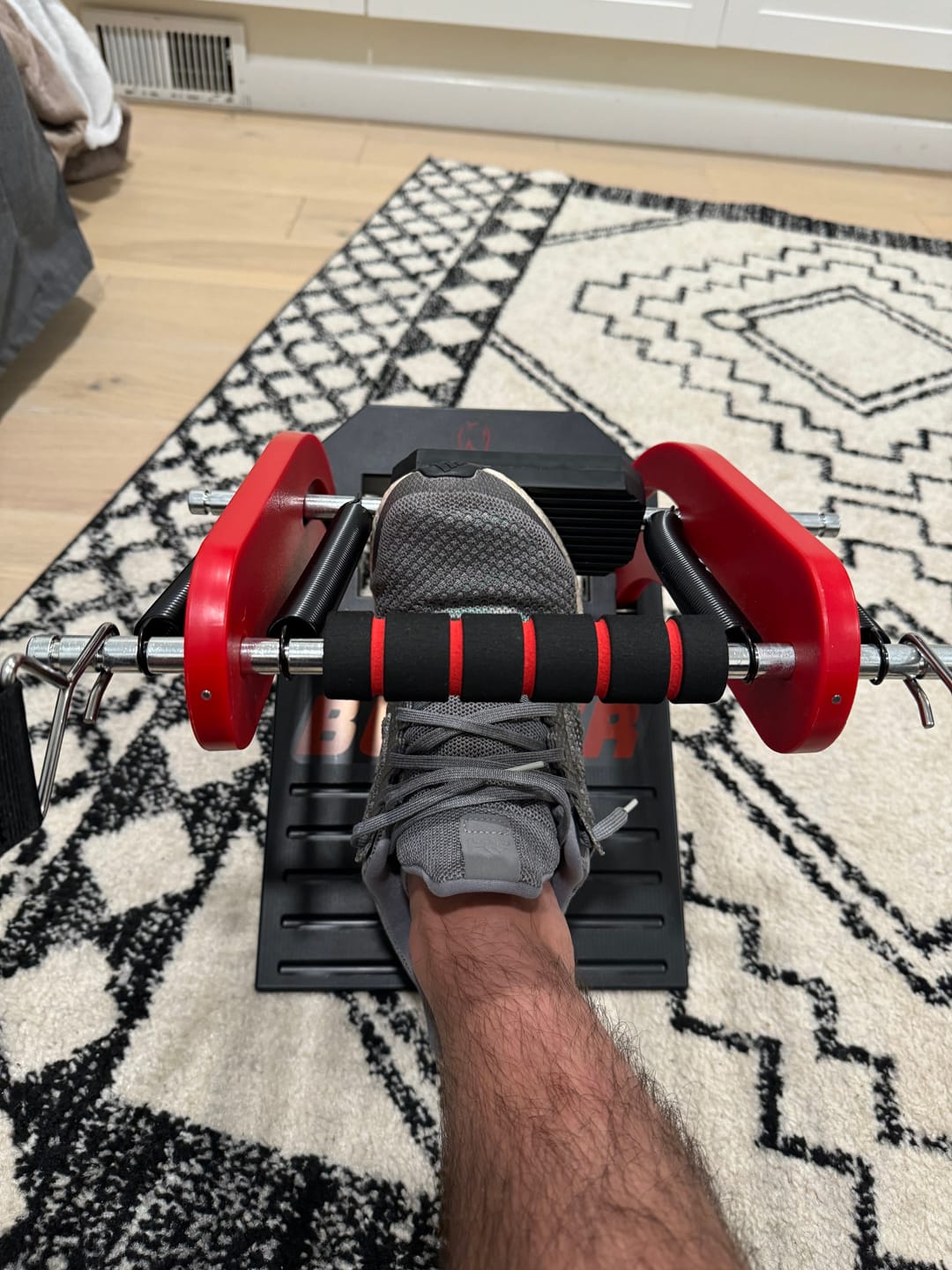 Customer photo review of Calf Buster V2 - Calf Extension Machine for Calf Growth, Strength, Rehab, Ankle Strength