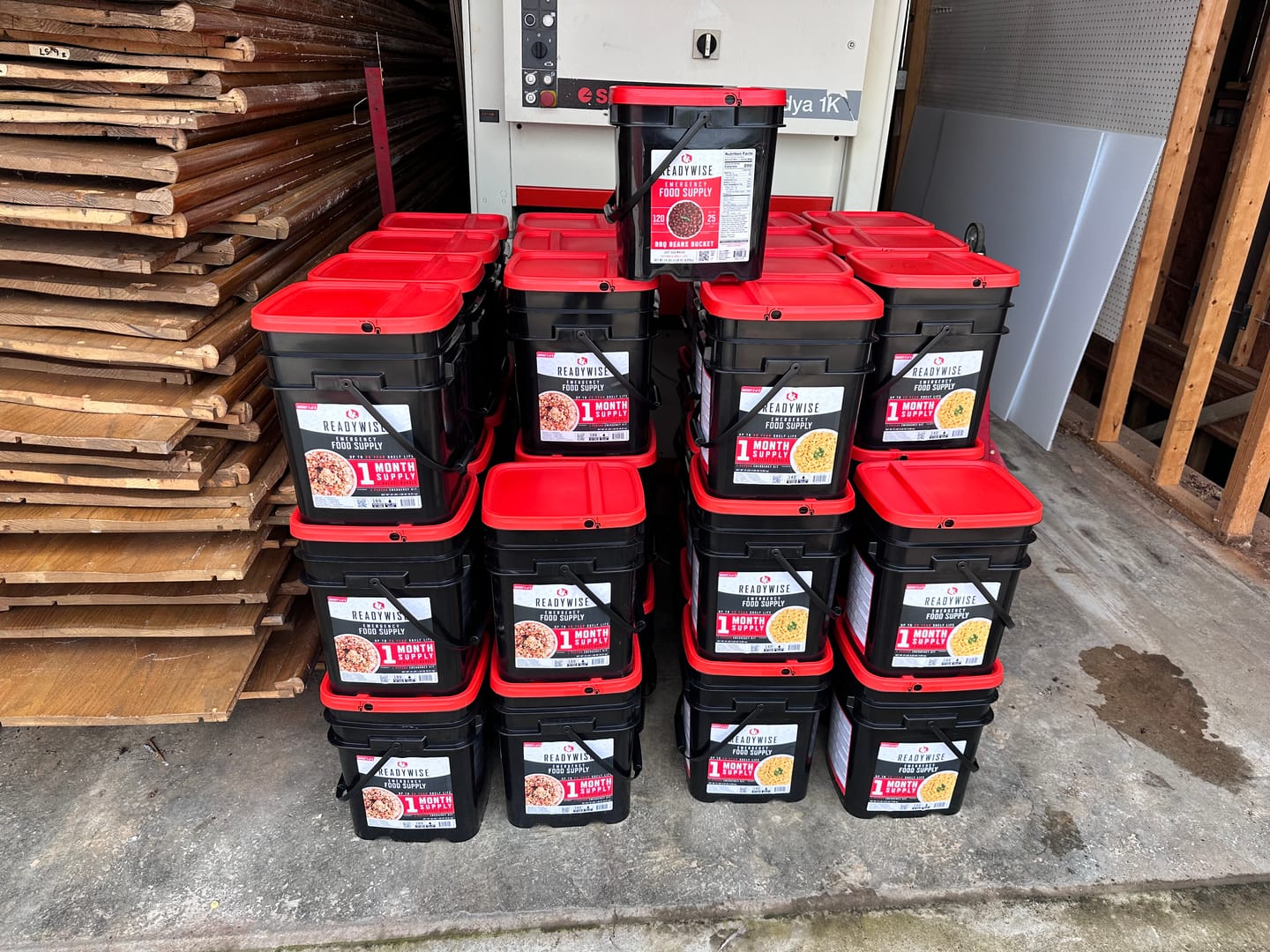Customer photo review of 1 Year Emergency Food Supply