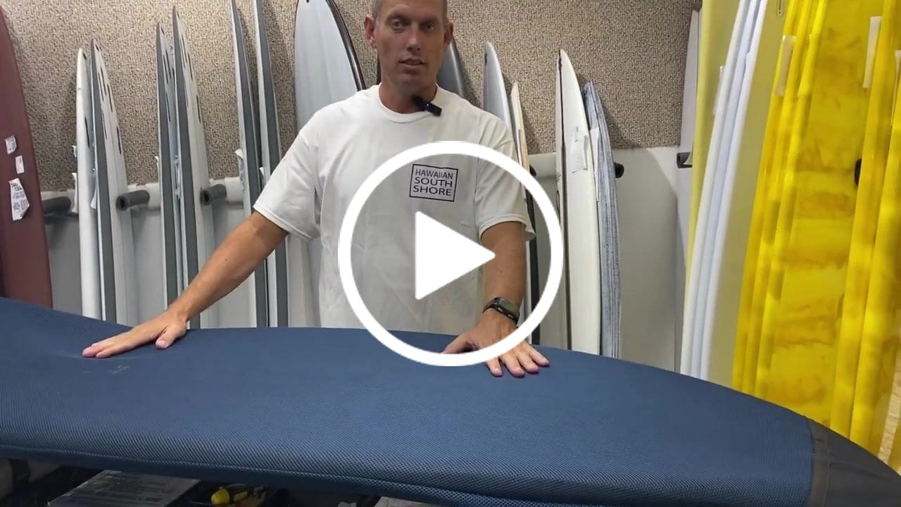 Customer video review of HawaiianSouthShore Knit Surfboard Sock Stretch Mesh Non-Stick SHORTBOARD- Fits shortboards up to 6'6" Hybrid