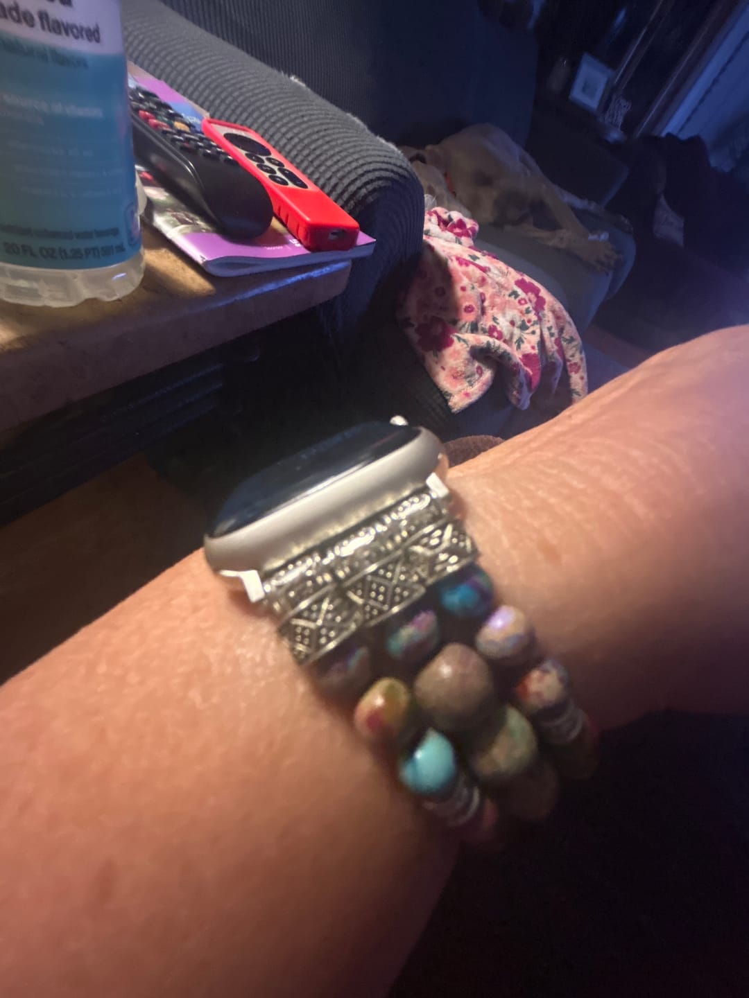 Customer photo review of Intense Jasper Stretch Apple Watch Strap