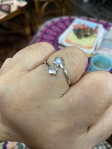 Customer photo review of Silver Starlit Shine Ring