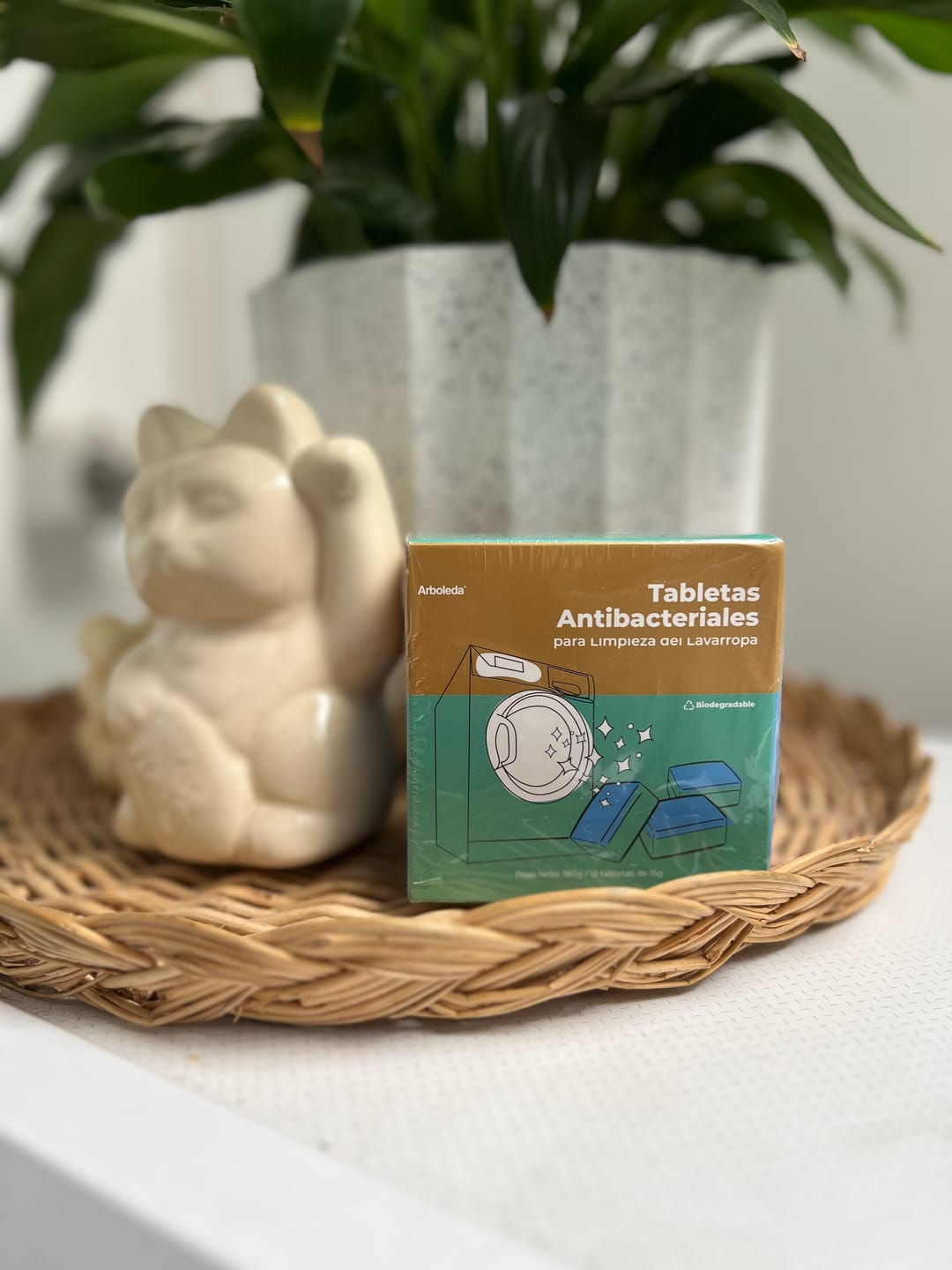 Customer photo review of 12 Tabletas Arboleda Antibacterial para Limpieza Lavarropa