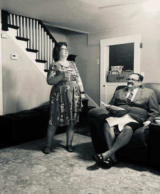 Customer photo review of 1940s Murder Mystery Host Your Own Game Kit