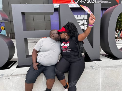 Customer photo review of Travel Divas Initials Visor - Red