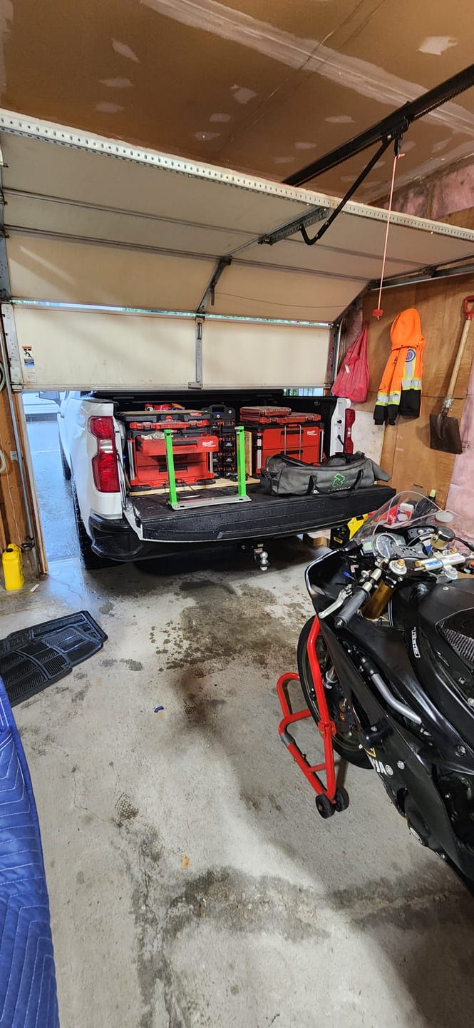 Customer photo review of Motorcycle Wheel Balancer