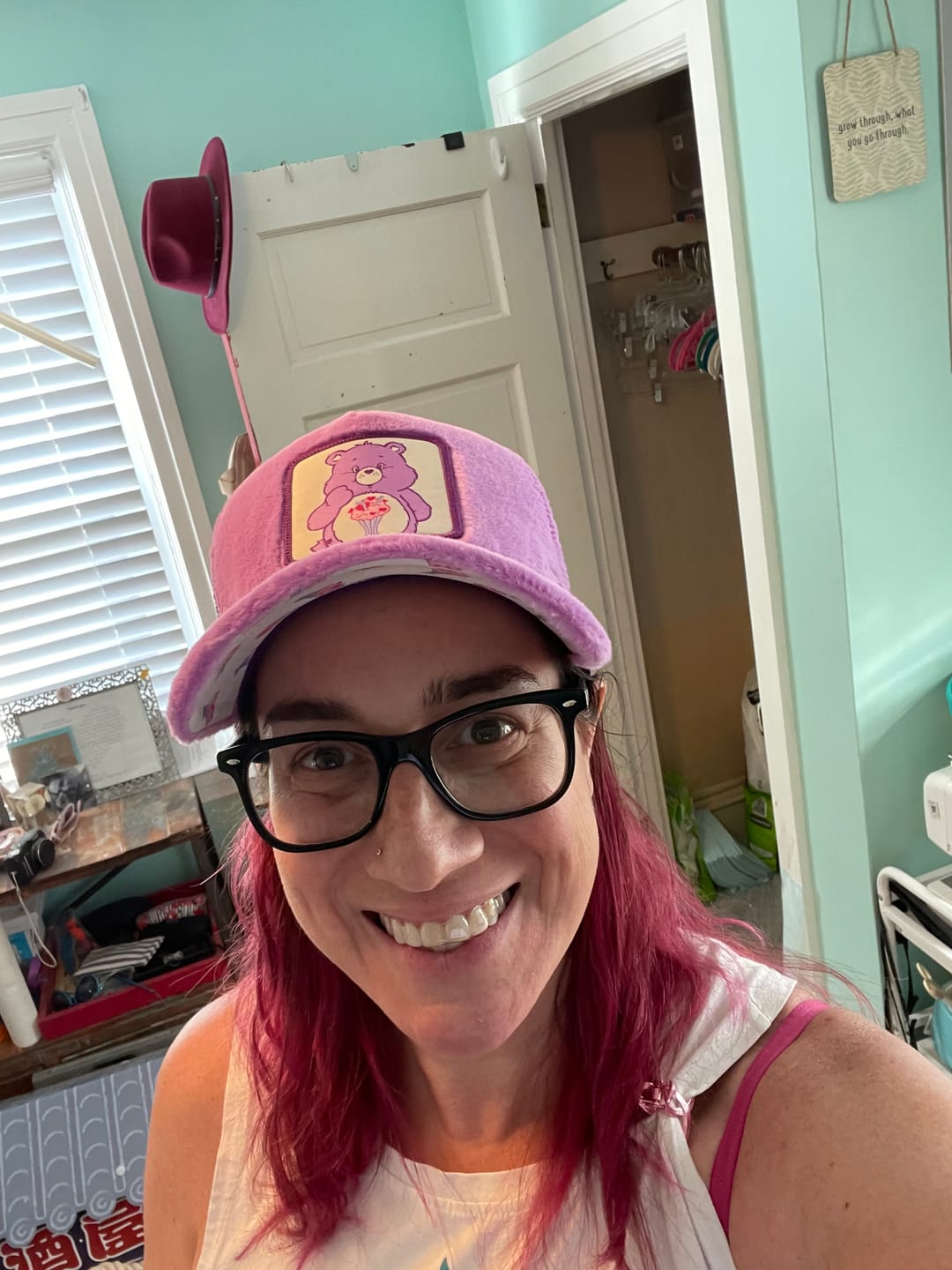 Customer photo review of OVERLORD X Care bears:  Share Bear Trucker Cap