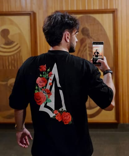 Customer photo review of 365 OVERSIZED FLORAL T-SHIRT