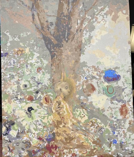 Customer photo review of The Buddha - Paint by Numbers