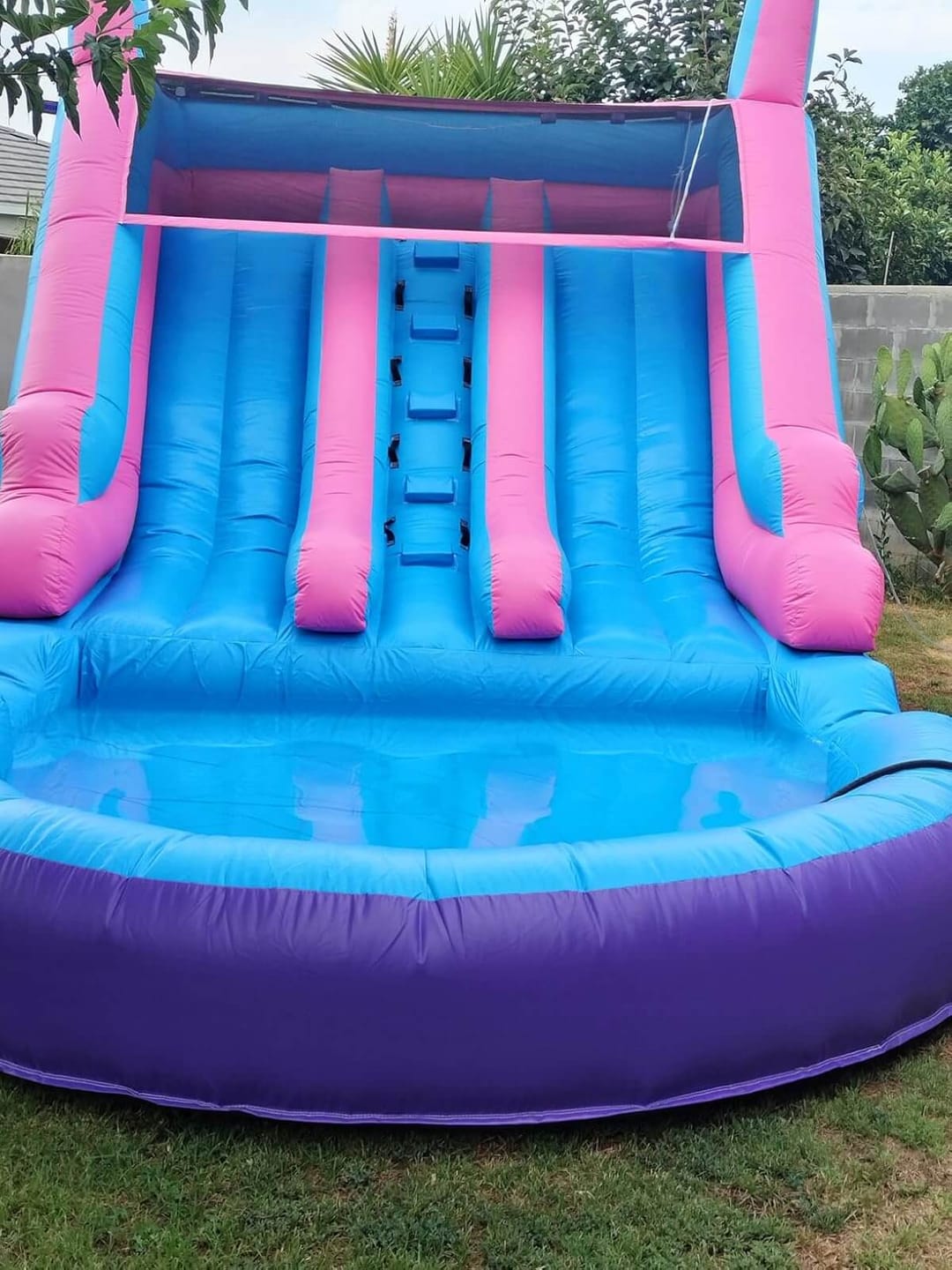 Customer photo review of Bouncinlife 20ft Double Water Slide Inflatable Large Water Slide Bounce House Inflatable Bounce House with Water Slide Pvc Water Slide for Adults